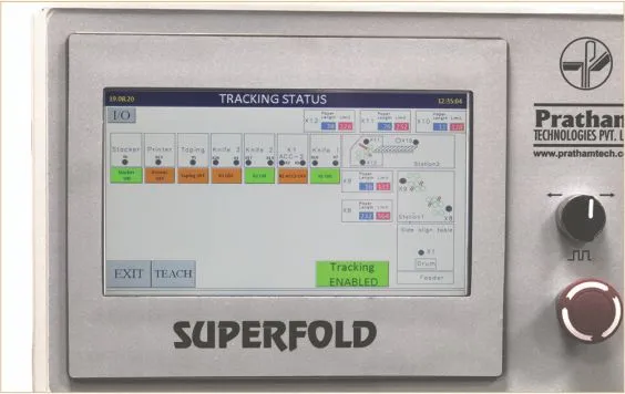 Pratham Superfold Outsert Systems Paper Jam Detection